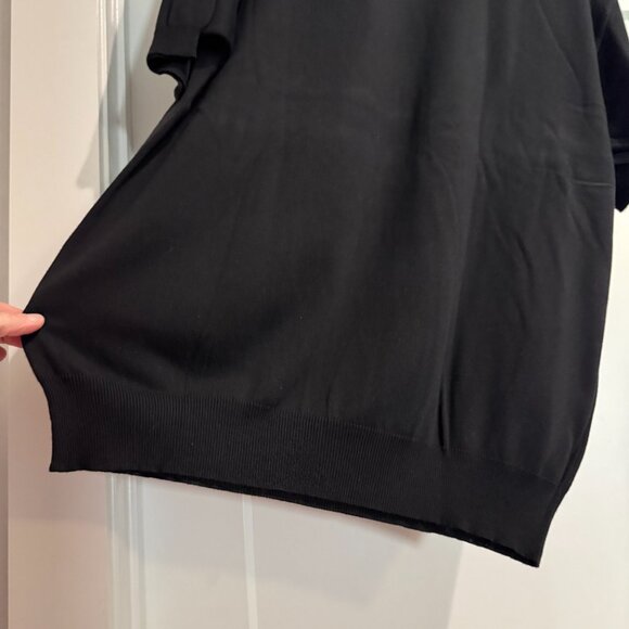 Raffi Linea Uomo Men's Knit Sweater Top Shirt ITALY Large Cotton Black Pullover - Picture 15 of 16